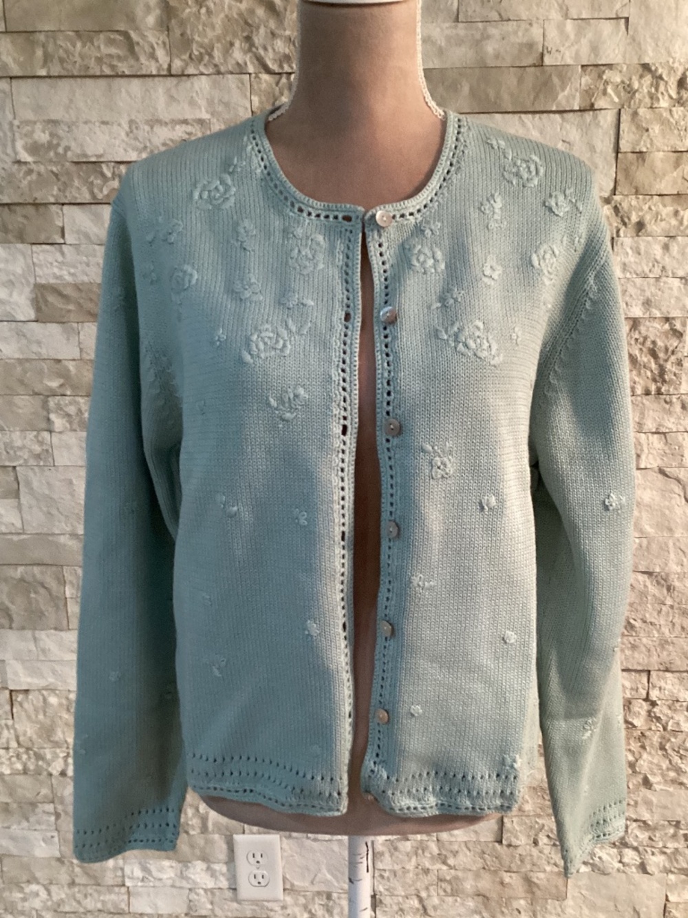 Lands' End knit cardigan sweater (NWT)